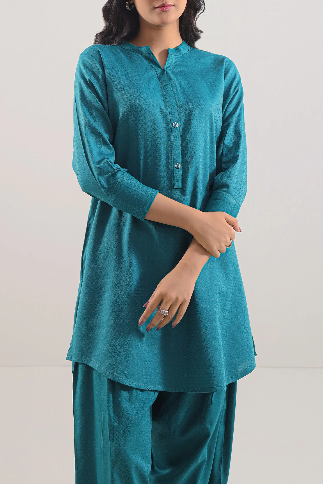 Jacquard Cotton Stitched Shirt - Image 3