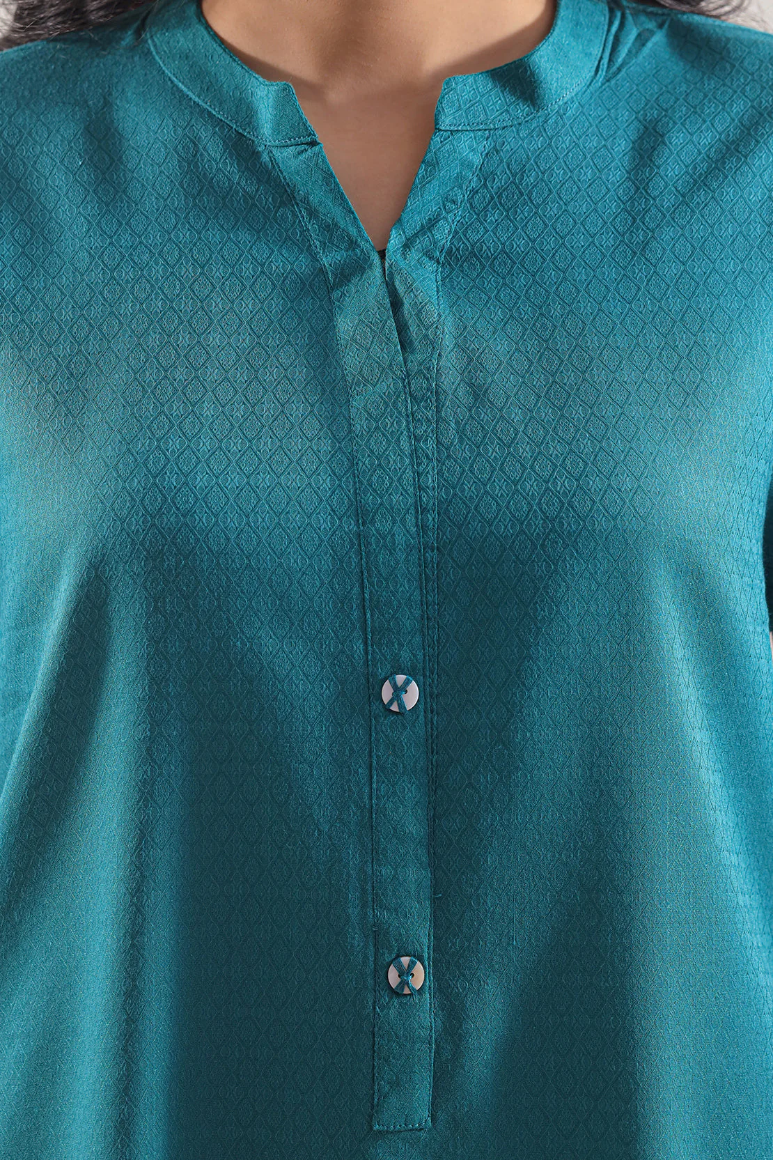 Jacquard Cotton Stitched Shirt - Image 4