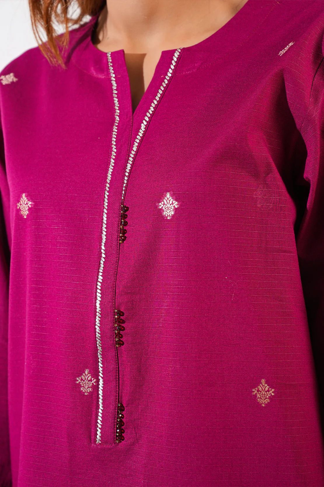 Jacquard Cotton Stitched Shirt - Image 4