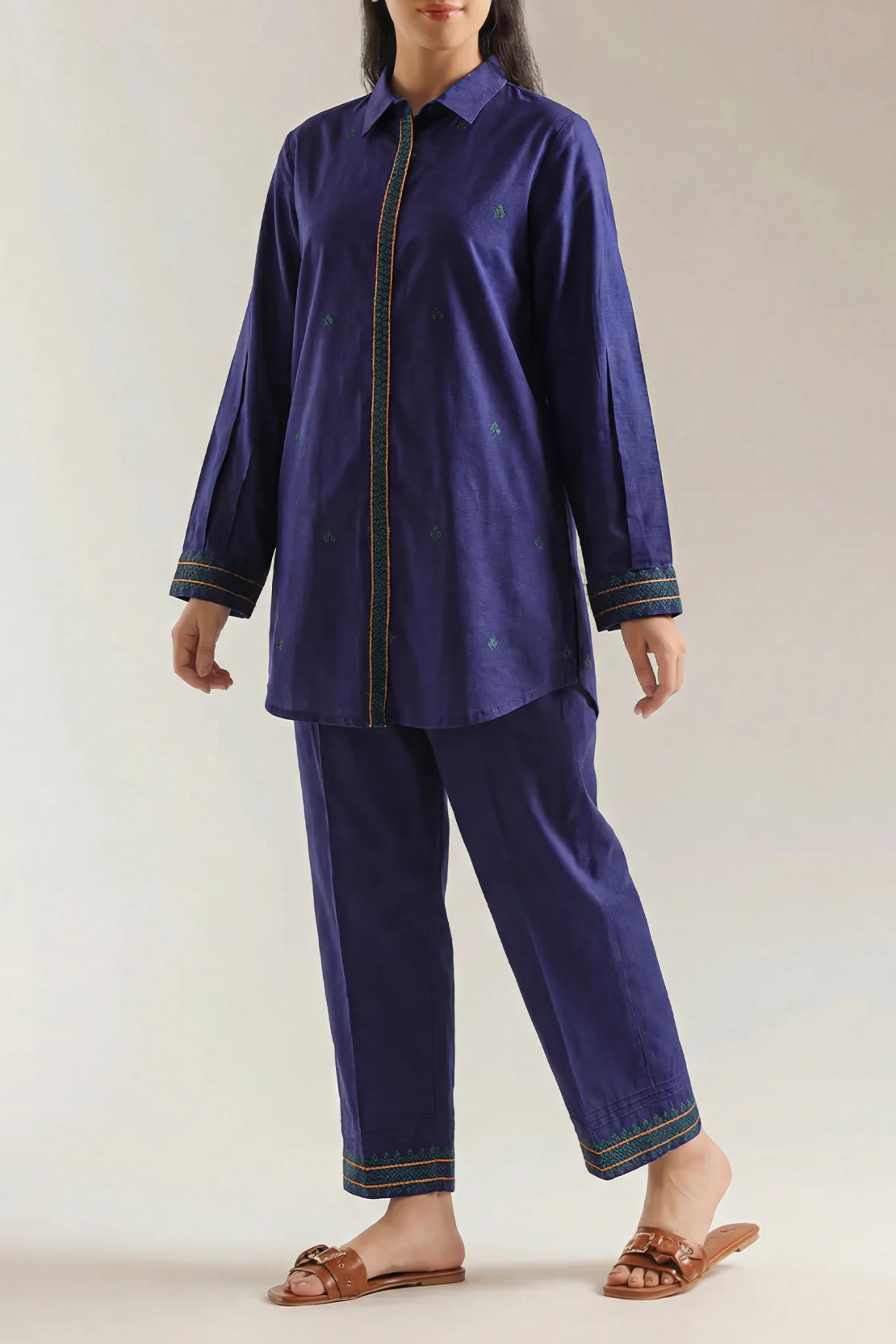 Jacquard Cotton Stitched Shirt - Image 2
