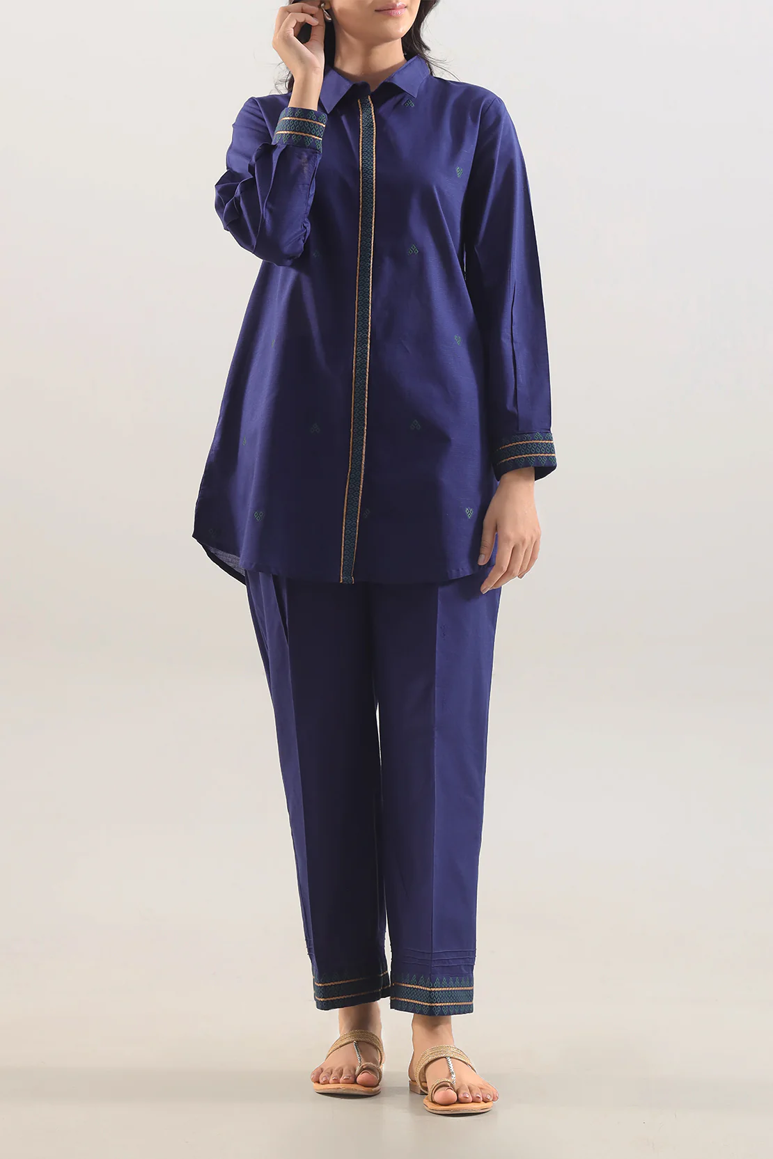 Jacquard Cotton Stitched Shirt - Image 3