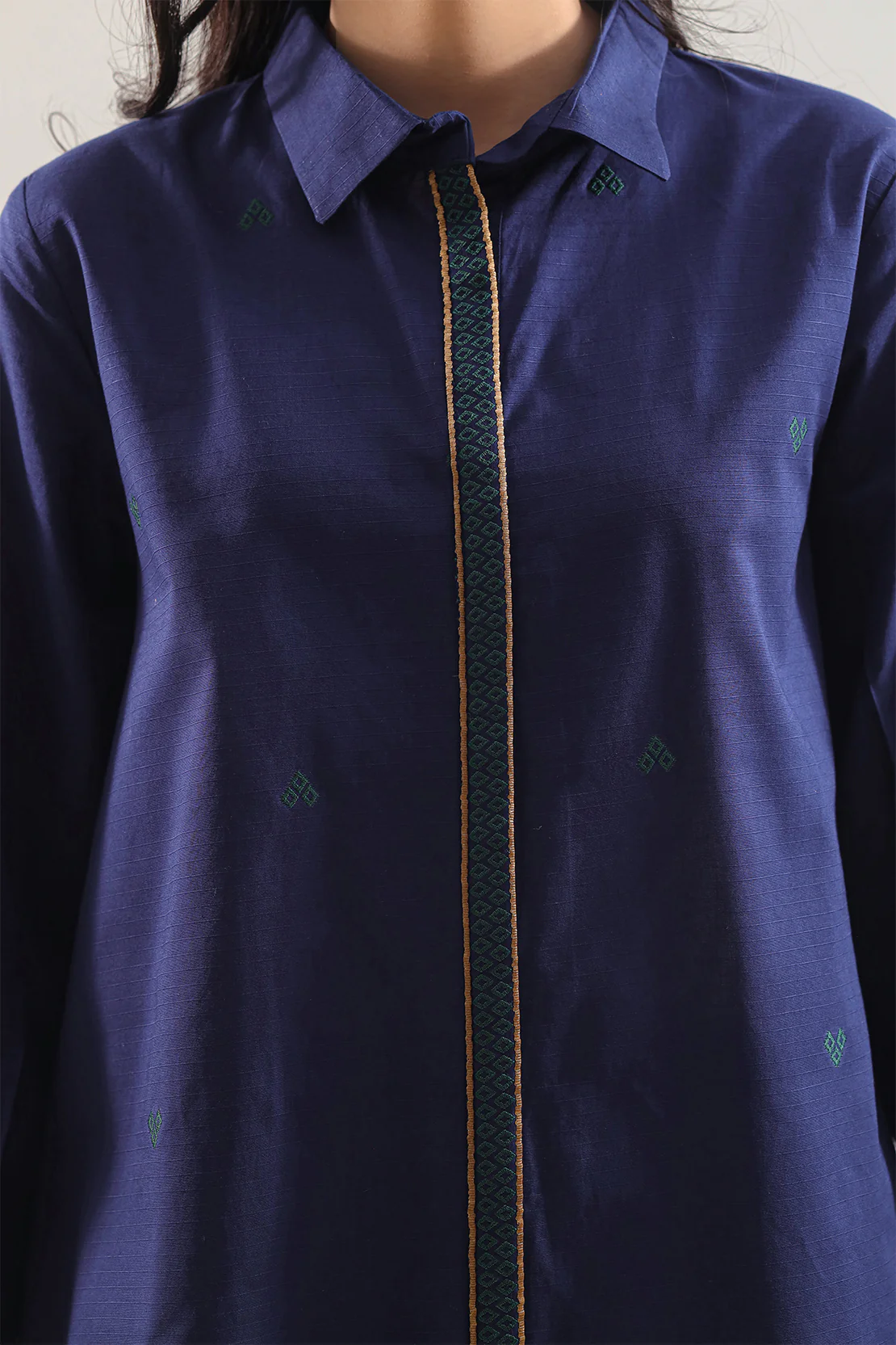 Jacquard Cotton Stitched Shirt - Image 4