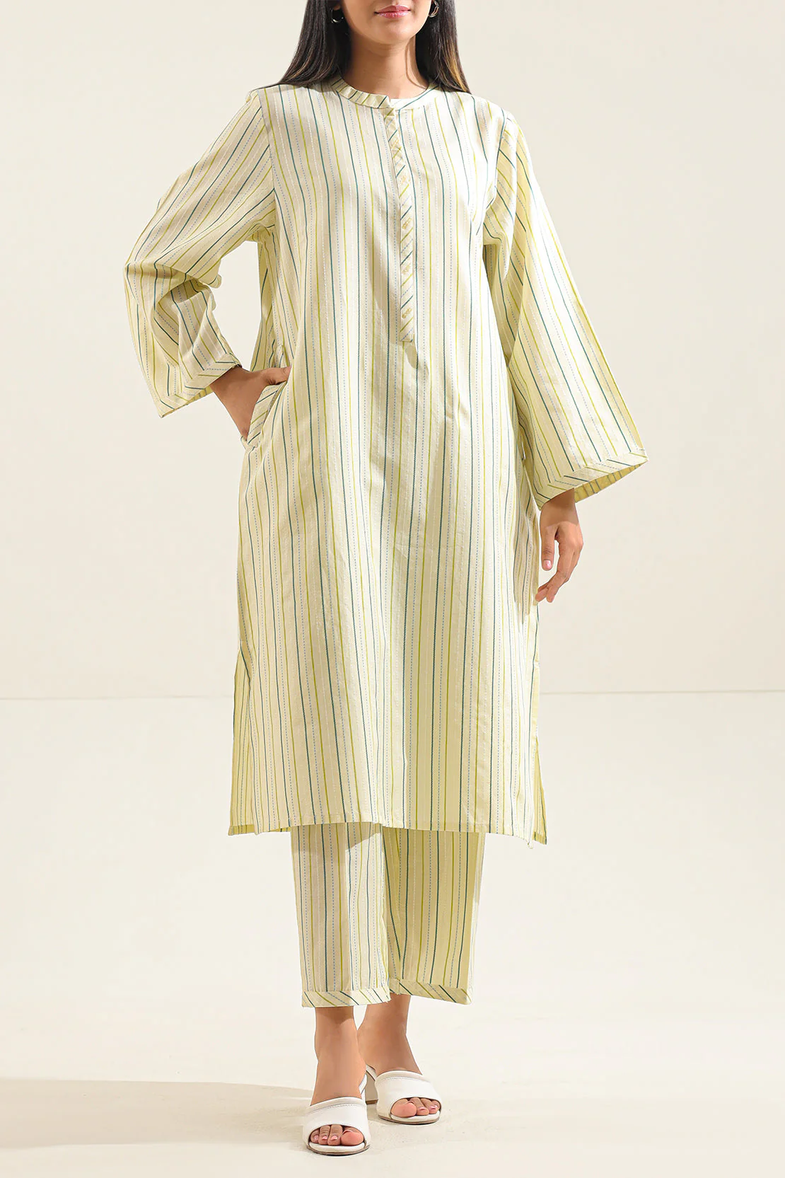 Jacquard Cotton Stitched Shirt - Image 2