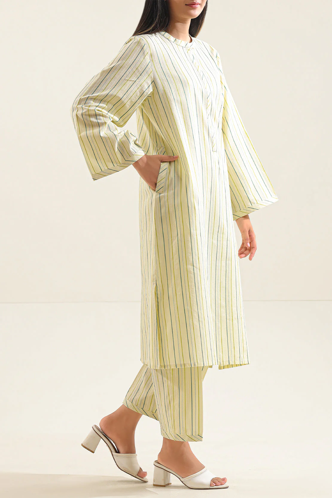 Jacquard Cotton Stitched Shirt - Image 3