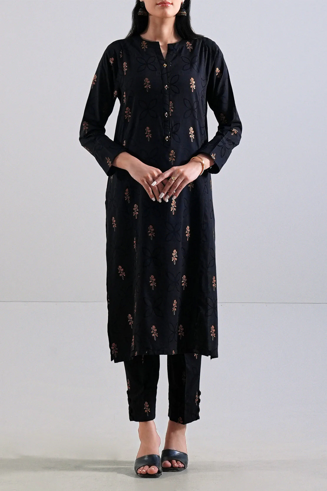 Jacquard Cotton Stitched Shirt