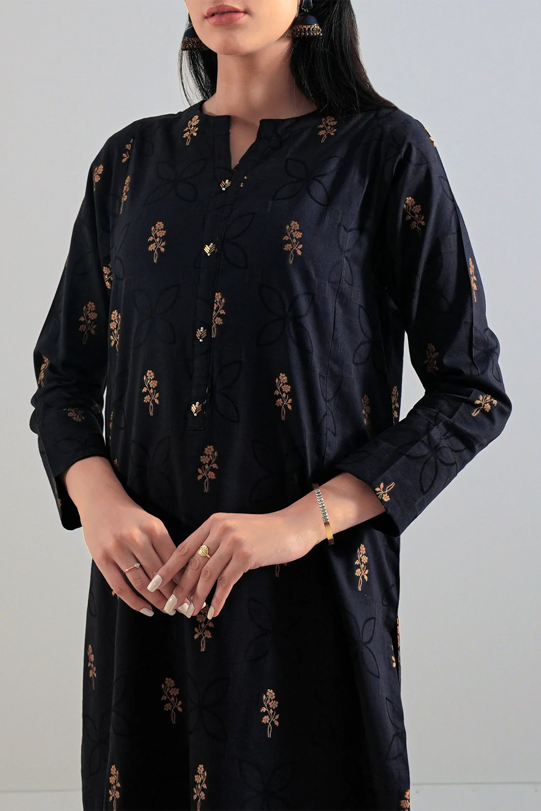 Jacquard Cotton Stitched Shirt - Image 3