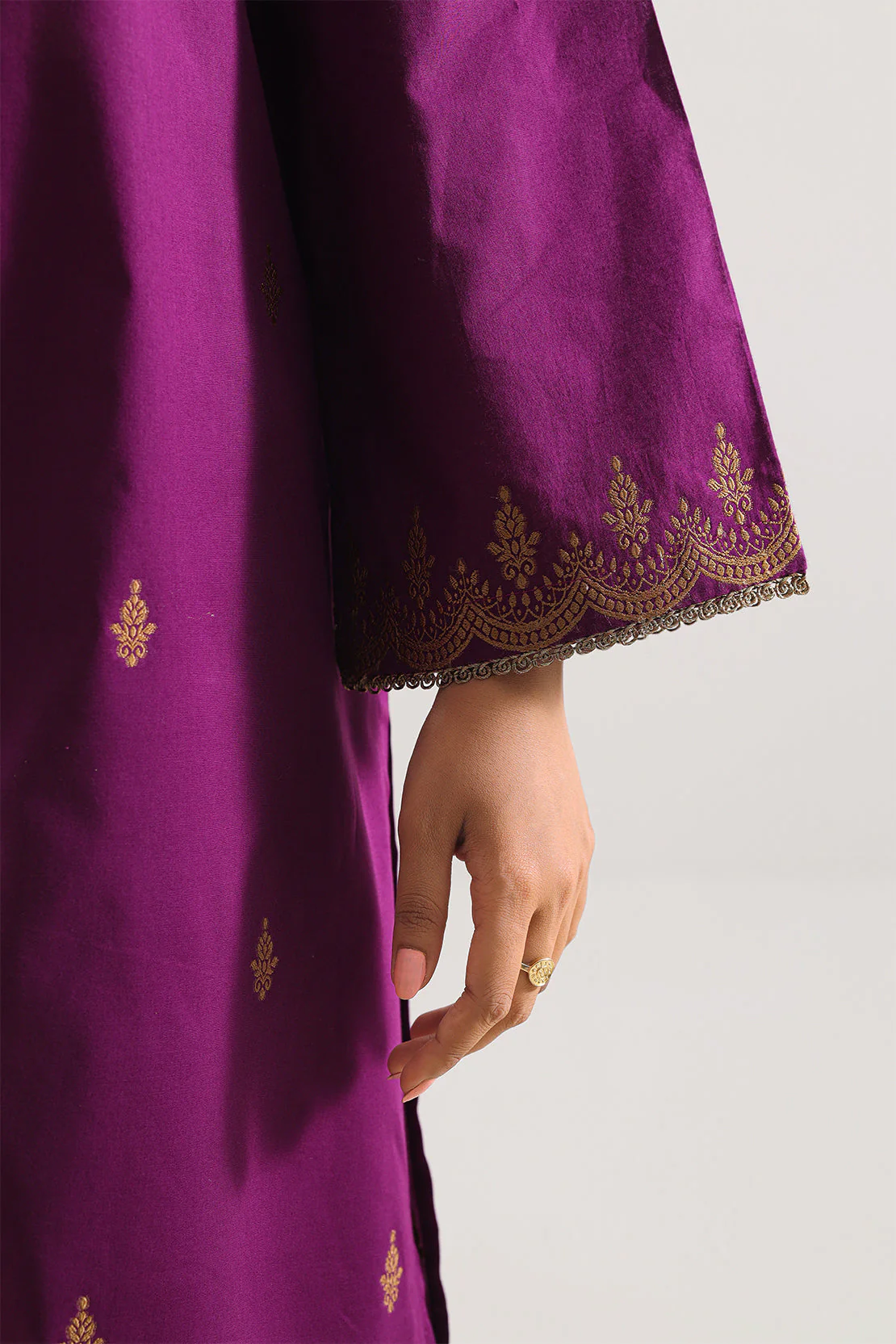 Cotton Jacquard Stitched Shirt - Image 4