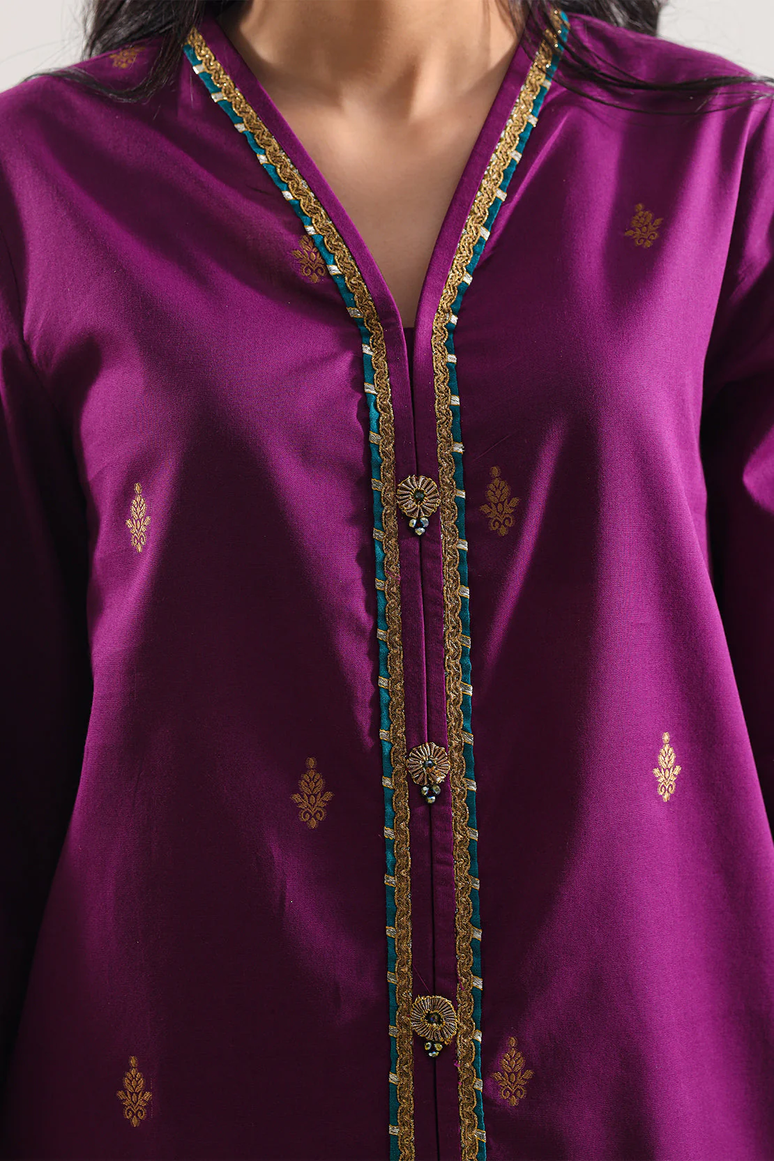 Cotton Jacquard Stitched Shirt - Image 5