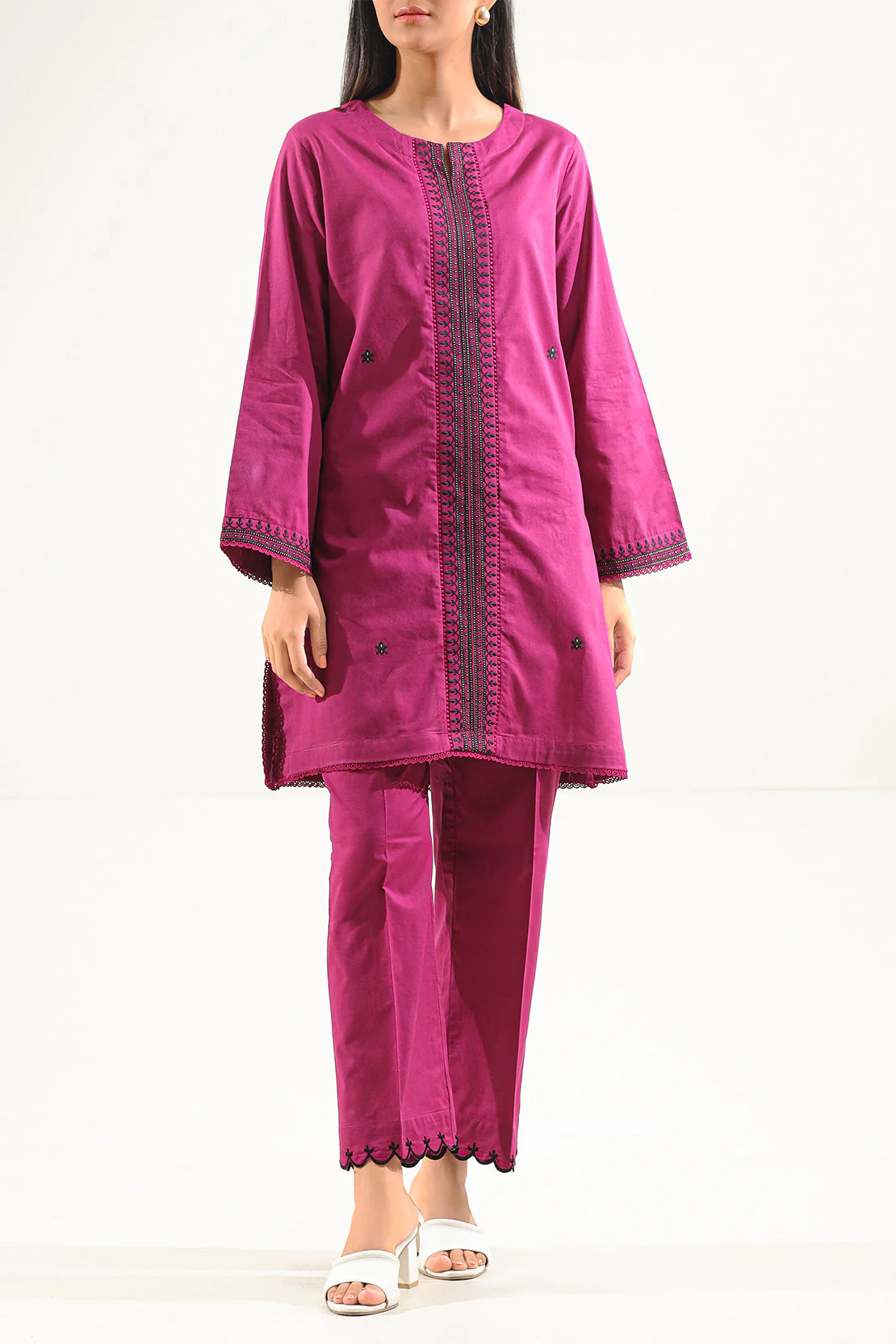 Jacquard Cotton Stitched Shirt