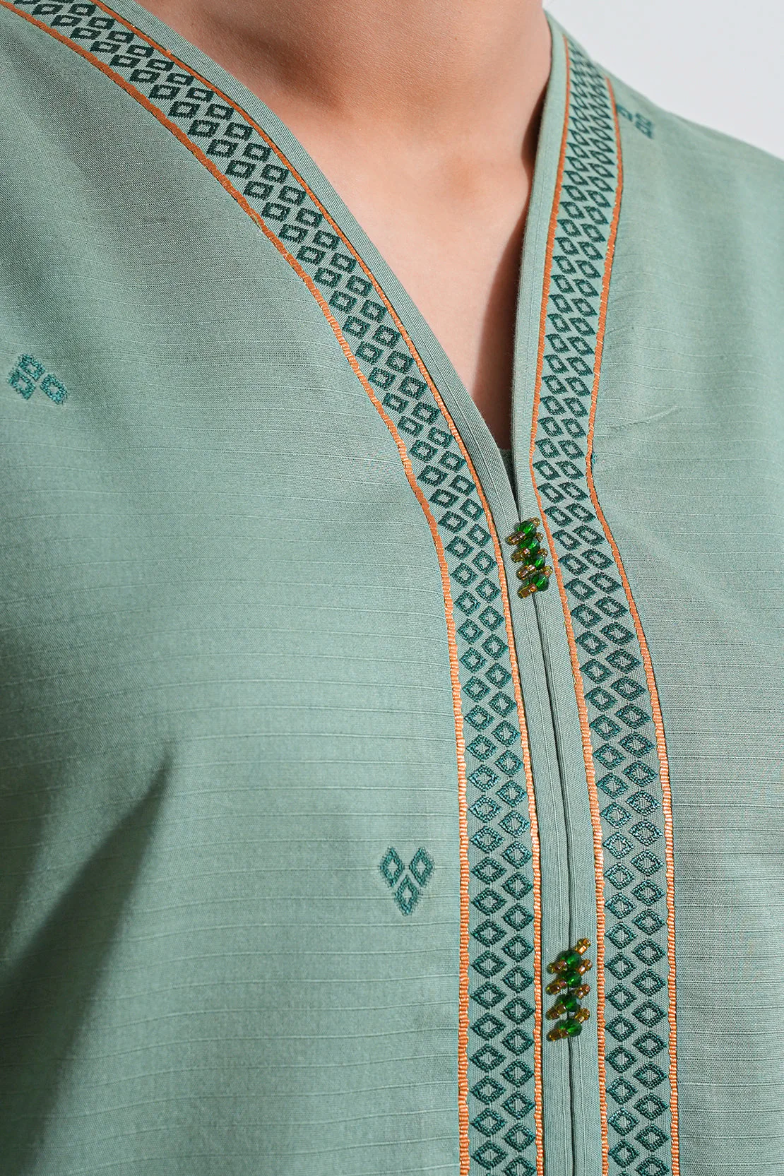 Jacquard Cotton Stitched Shirt - Image 3