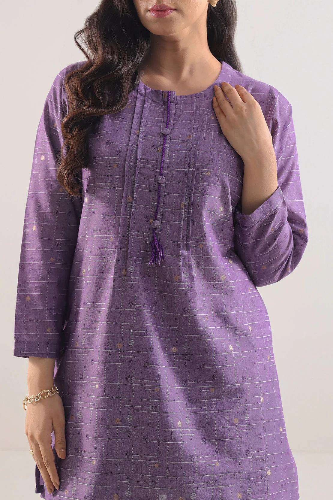 Jacquard Cotton Stitched Shirt - Image 2