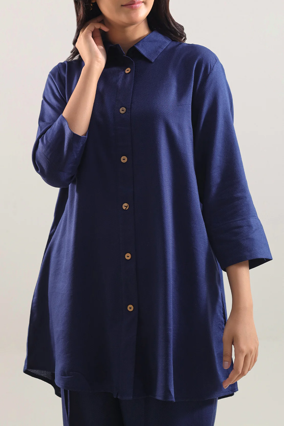 Jacquard Cotton Stitched Shirt - Image 2