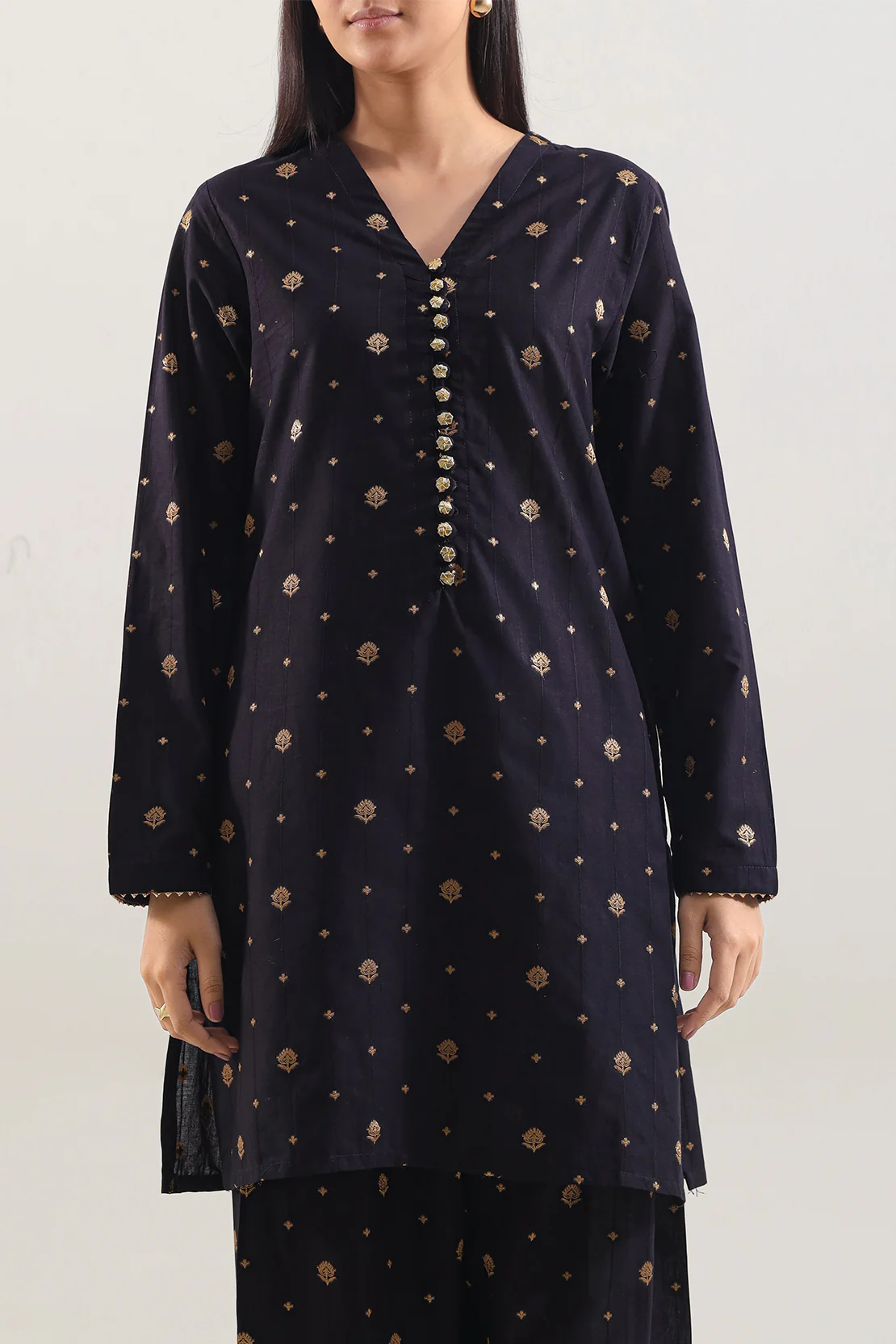 Jacquard Cotton Stitched Shirt - Image 3