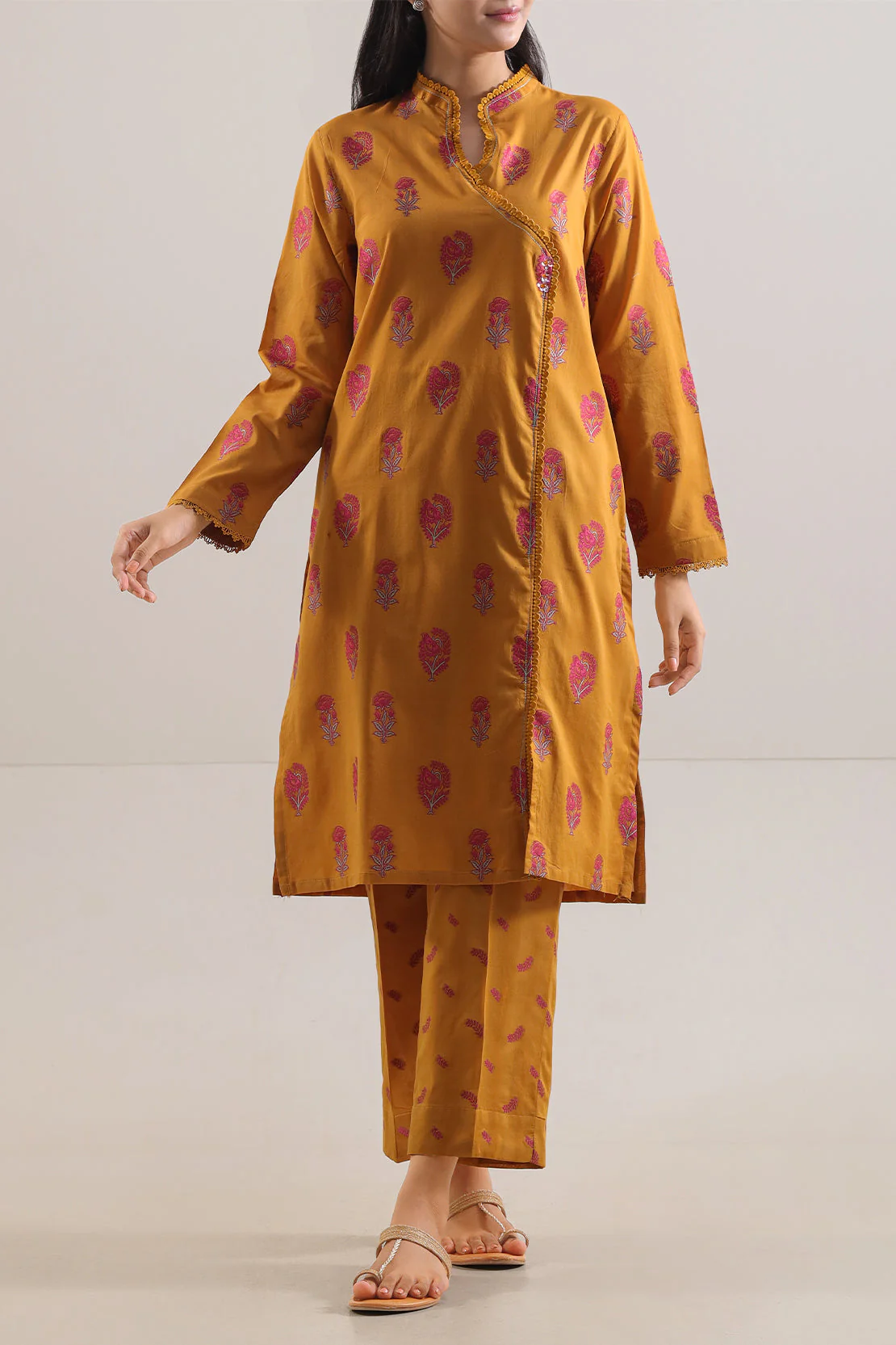 Jacquard Cotton Stitched Shirt