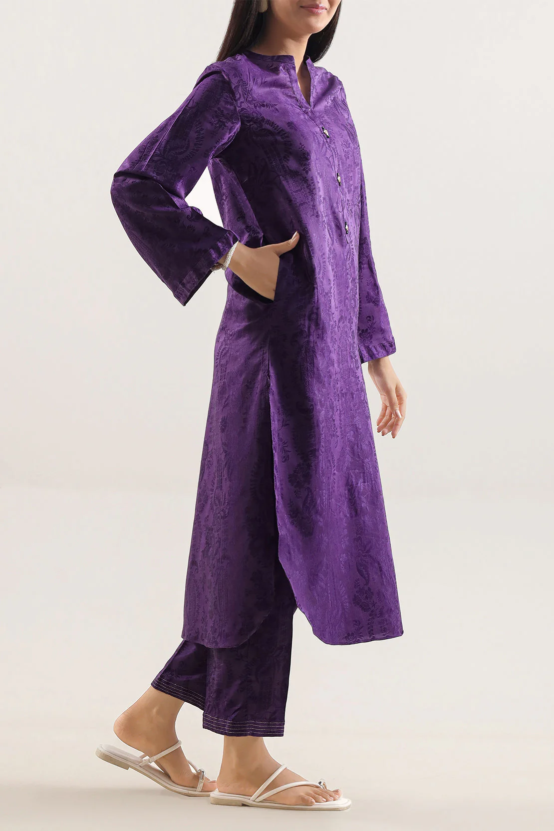 Jacquard Cotton Stitched Shirt - Image 4