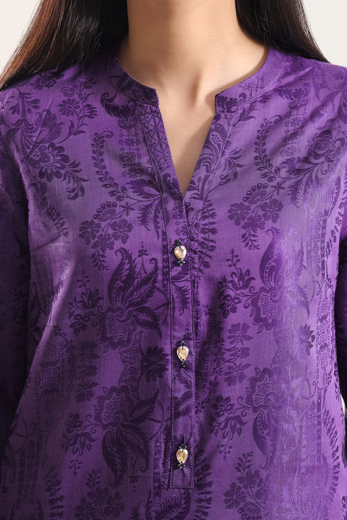 Jacquard Cotton Stitched Shirt - Image 5