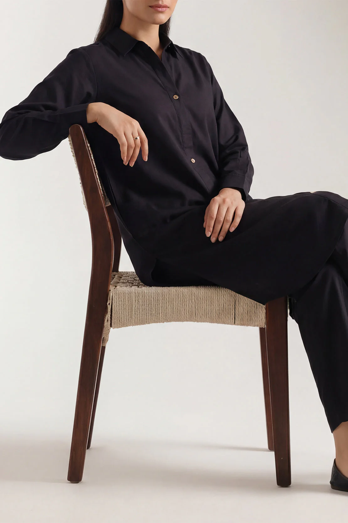 Jacquard Cotton Stitched Shirt