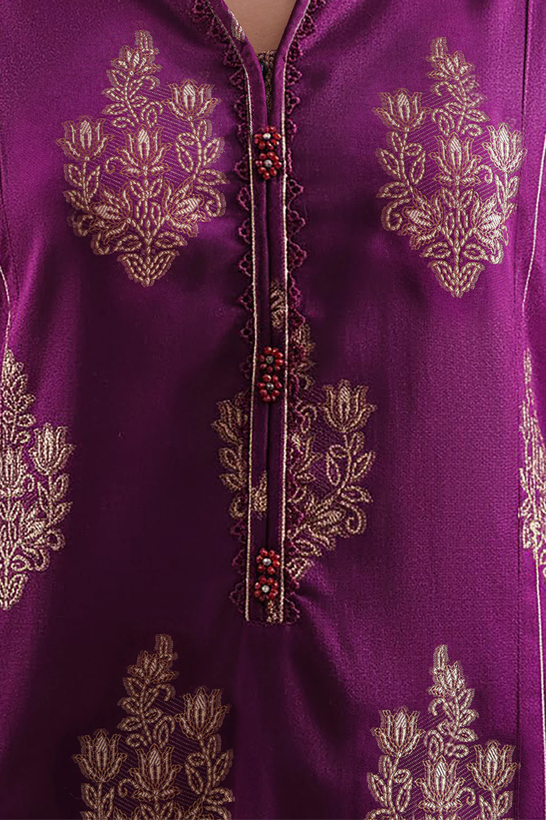Jacquard Cotton Stitched Shirt - Image 3