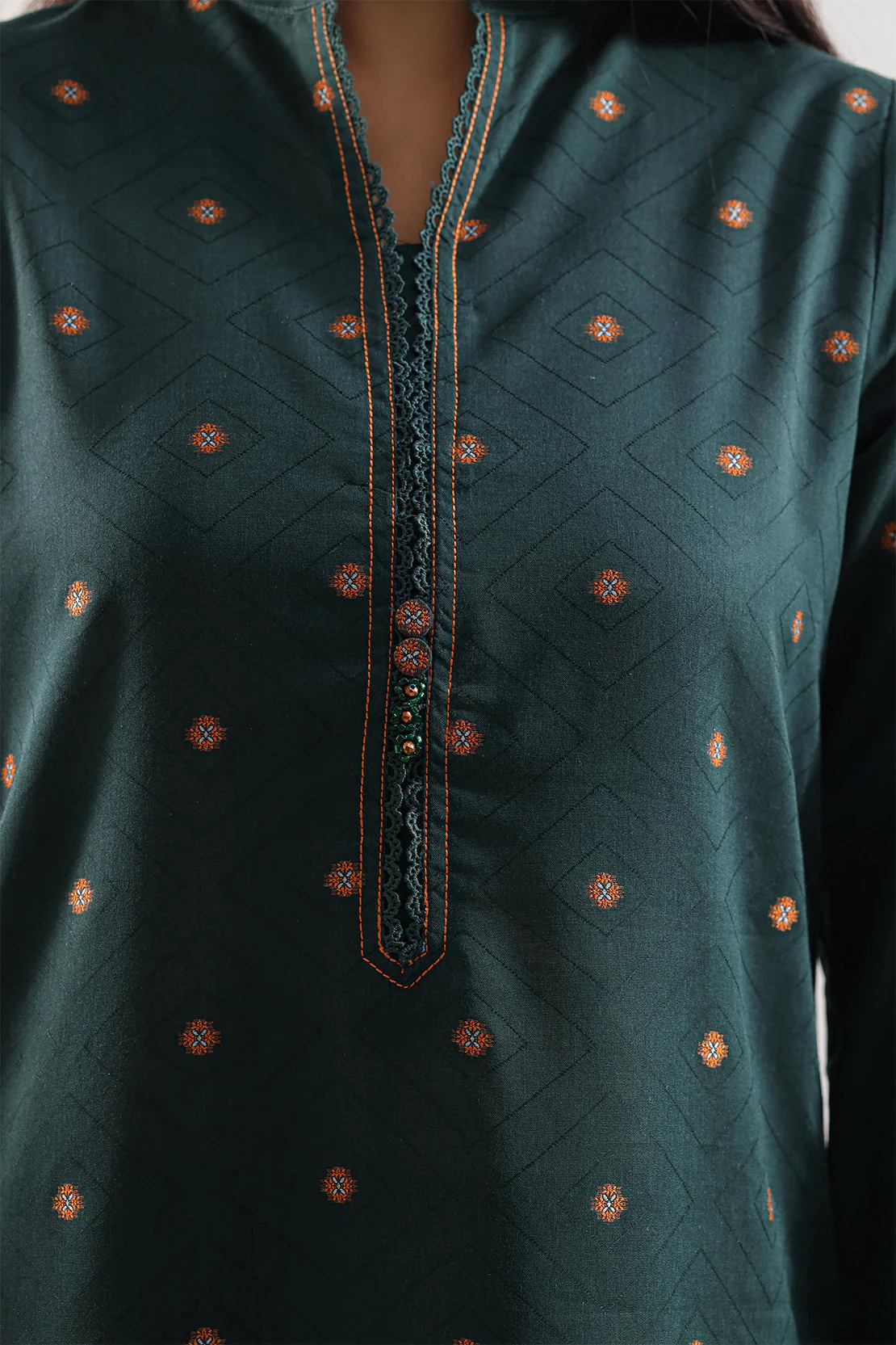 Jacquard Cotton Stitched Shirt - Image 3