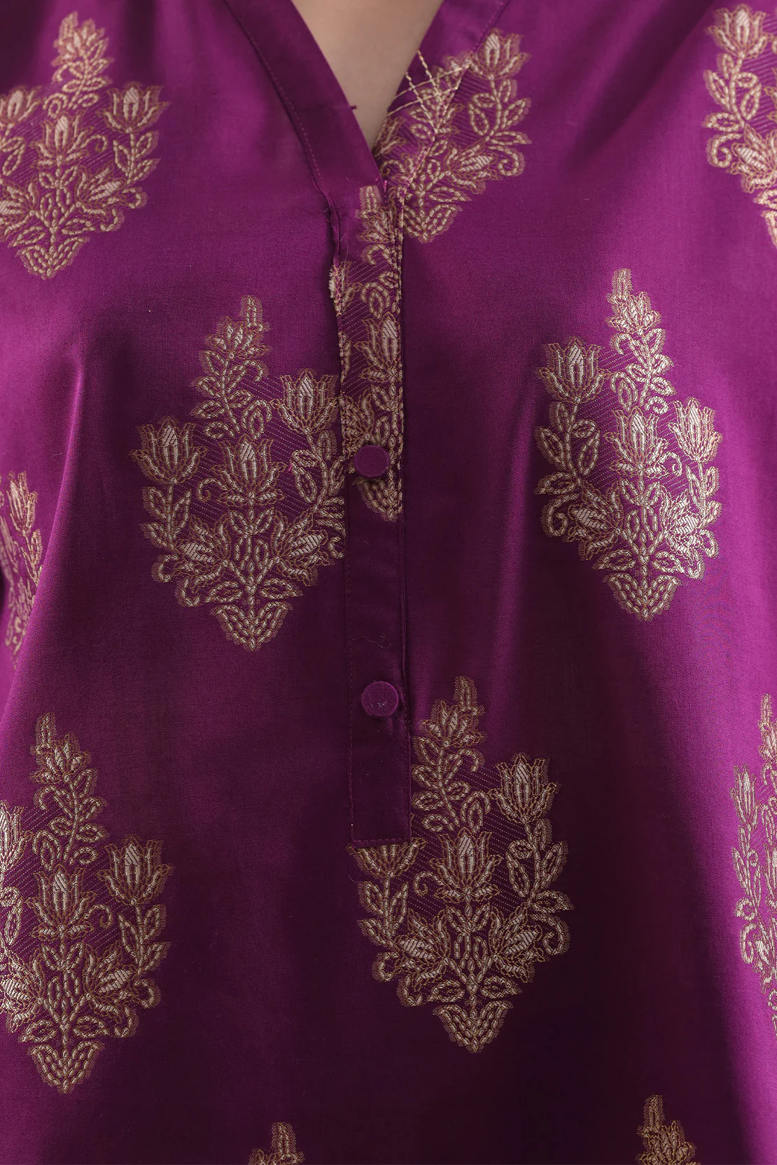 Jacquard Cotton Stitched Shirt - Image 4