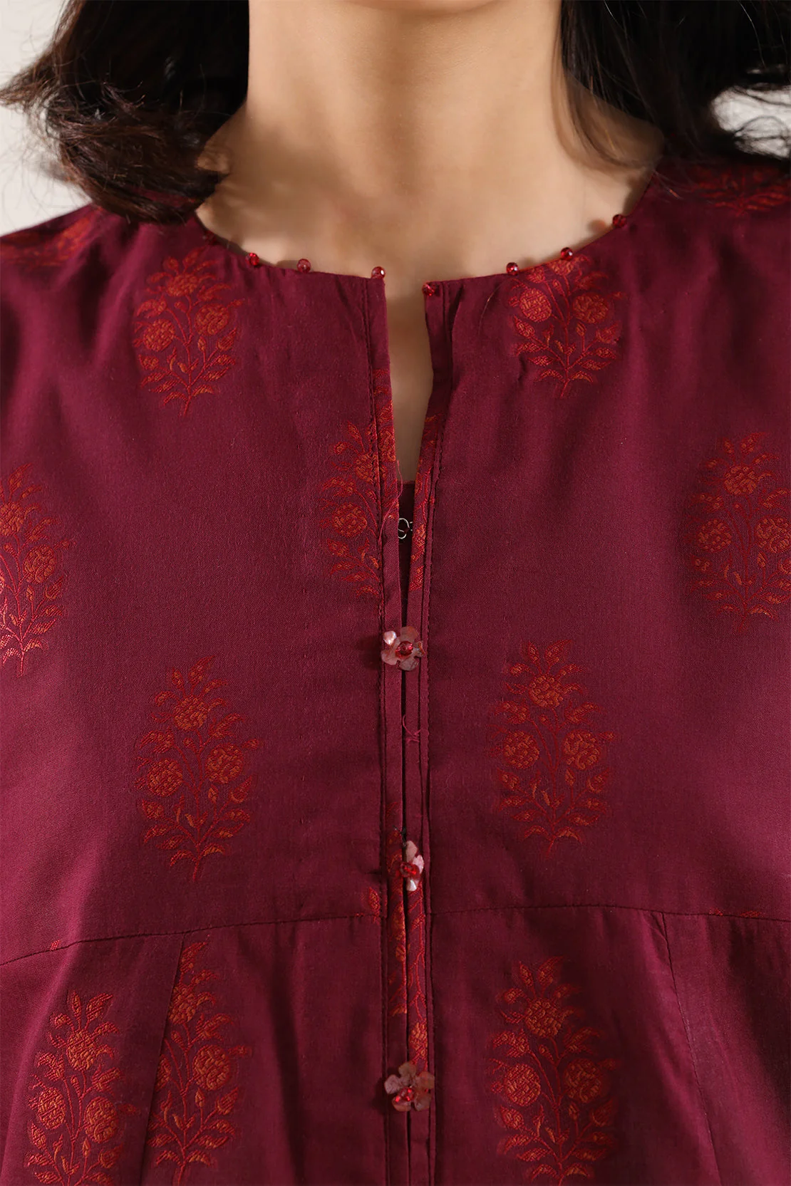 Jacquard Cotton Stitched Shirt - Image 4