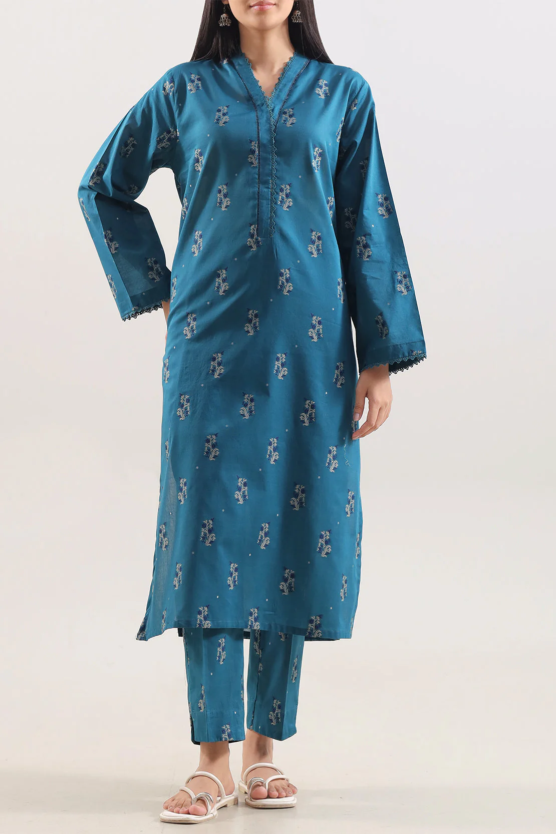Jacquard Cotton Stitched Shirt