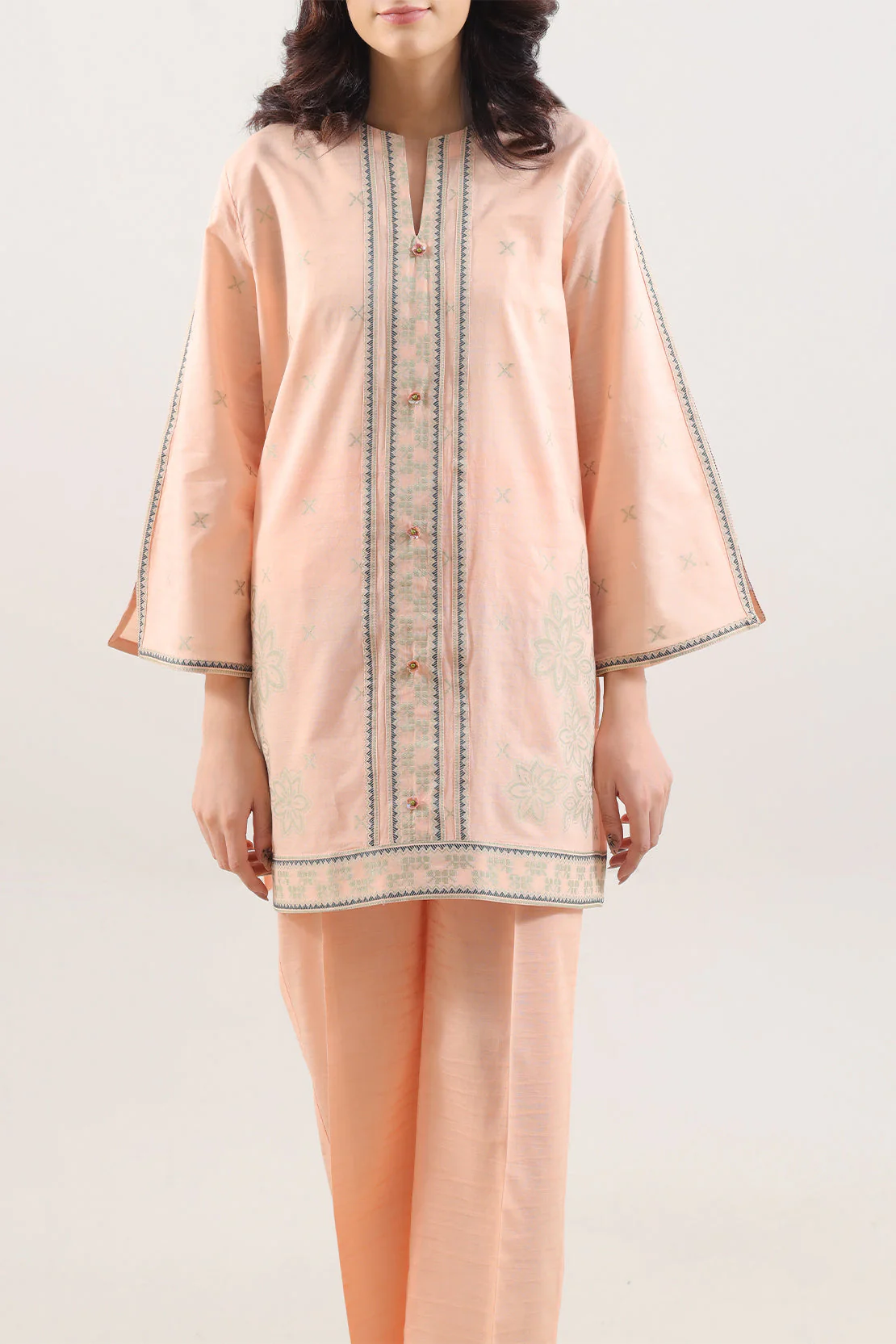 Jacquard Cotton Stitched Shirt - Image 2