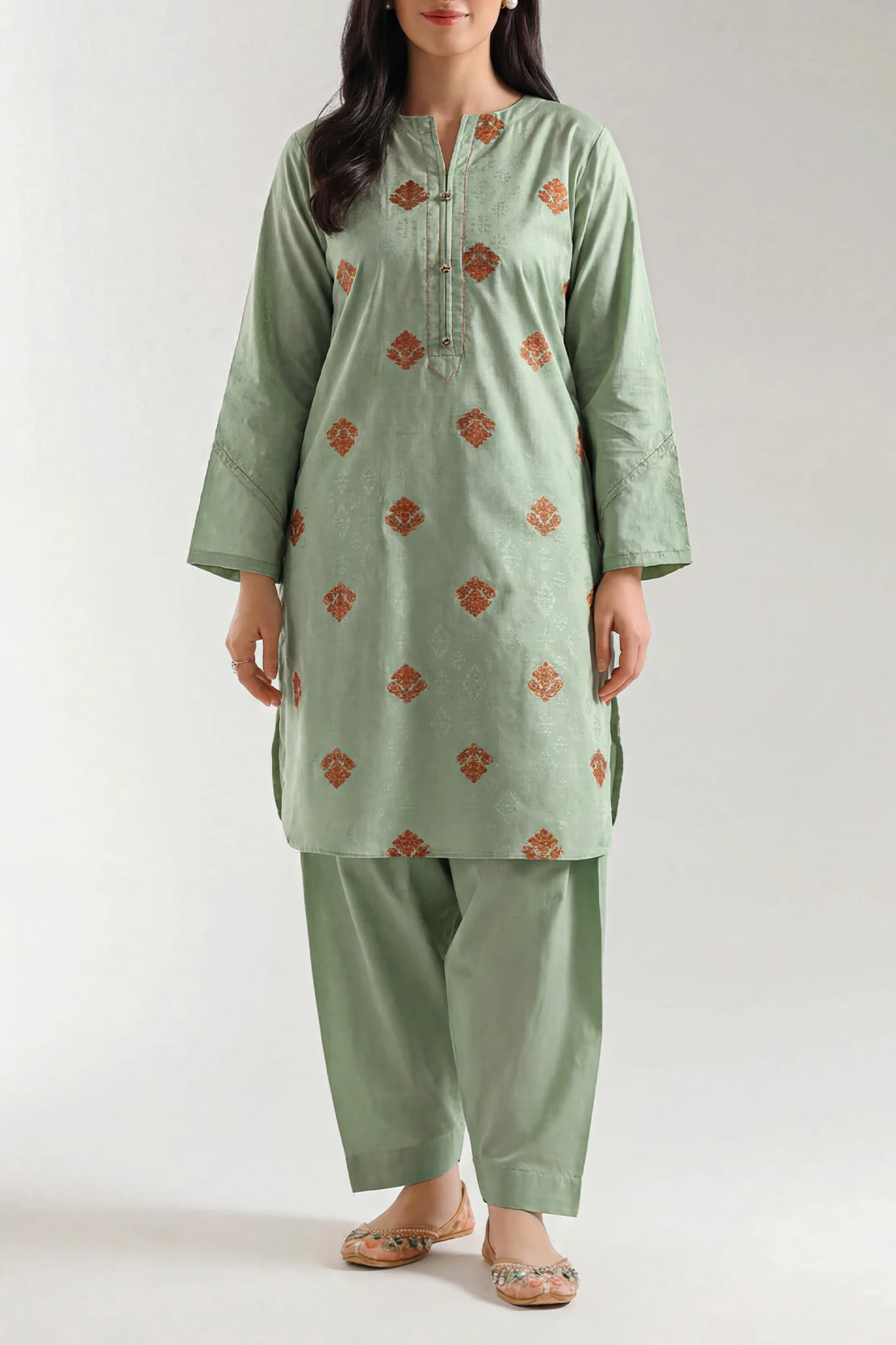 Jacquard Cotton Stitched Shirt - Image 2