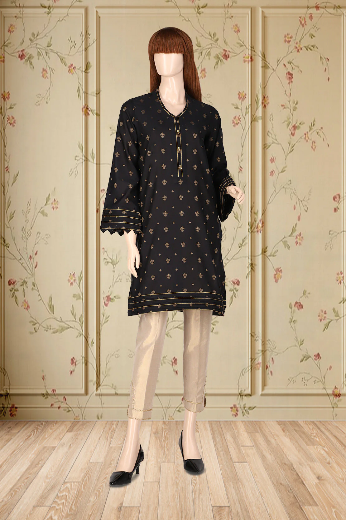 Unstitched Jacquard Lawn Shirt