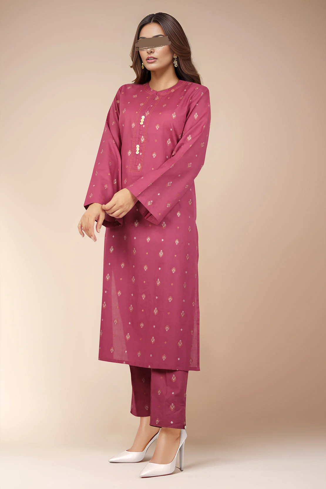 Jacquard Lawn Stitched 2 Piece (Shirt/Trouser)