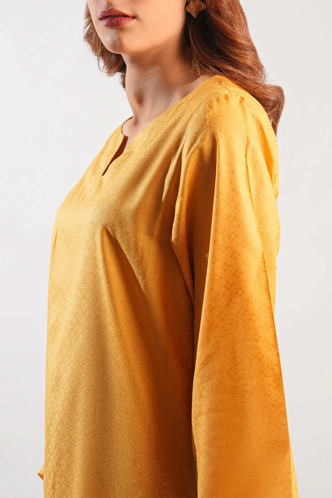 Jacquard Lawn Stitched Shirt - Image 3
