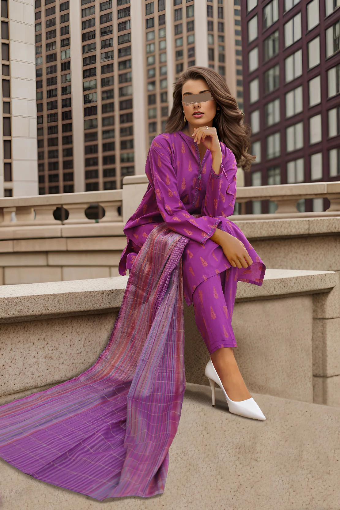 Jacquard Viscose dupatta - Image 2