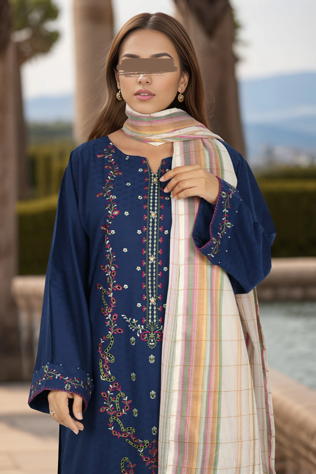 Jacquard Viscose dupatta - Image 2
