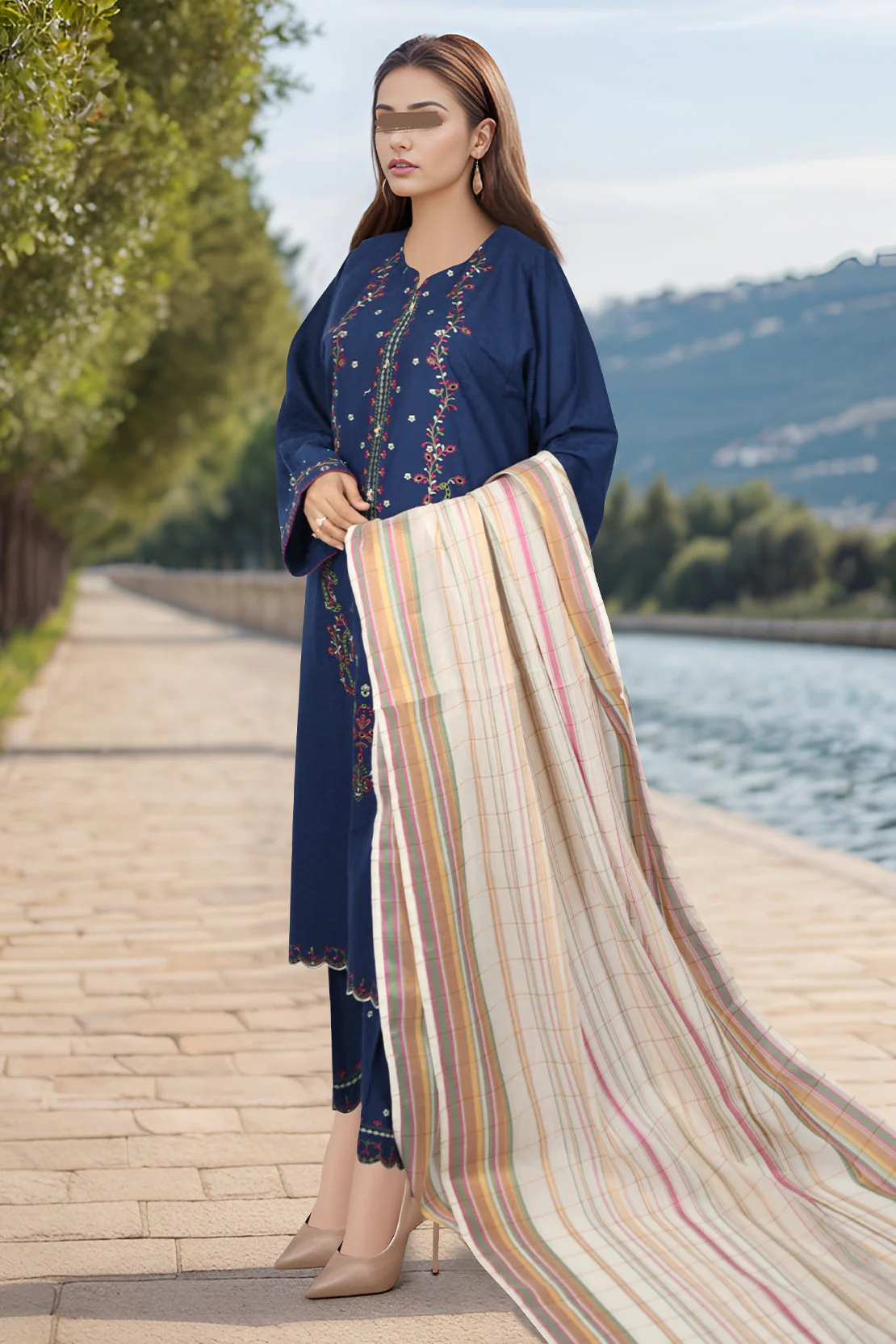 Jacquard Viscose dupatta - Image 3