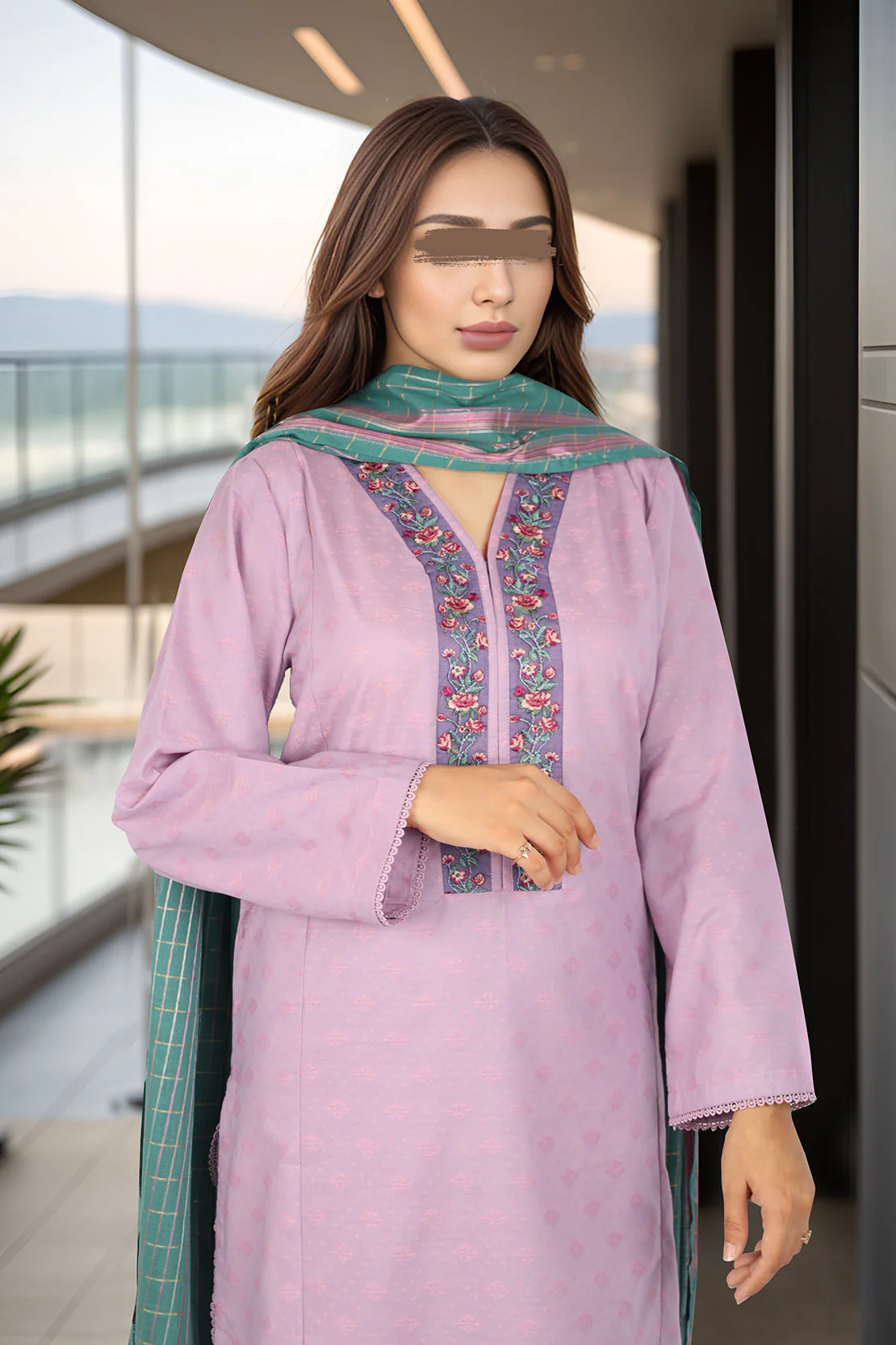 Jacquard Viscose dupatta - Image 3