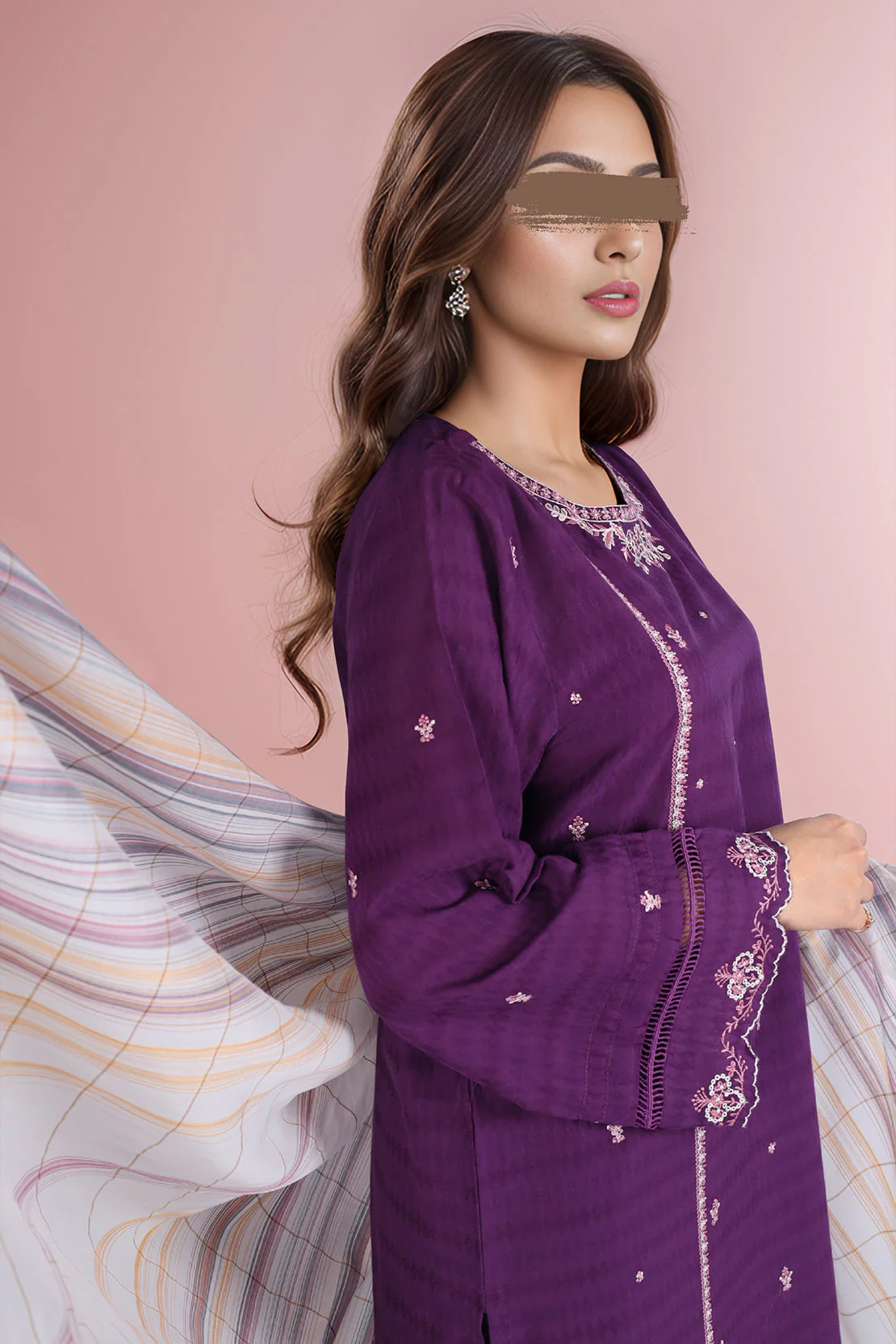 Jacquard Viscose dupatta - Image 2