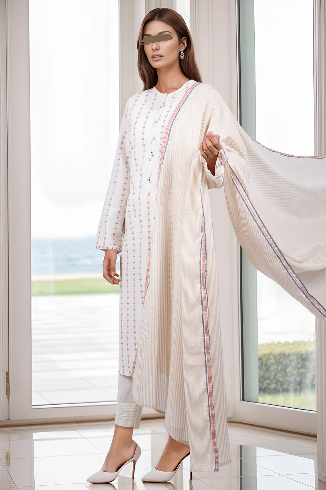 Jacquard Viscose dupatta - Image 2