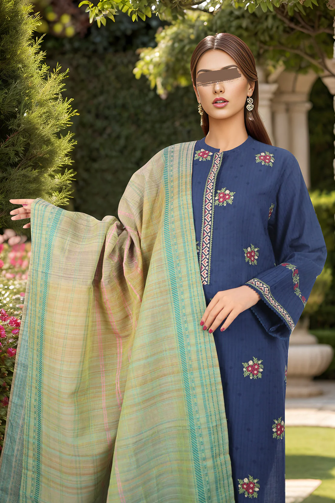 Jacquard Viscose Dupatta - Image 2