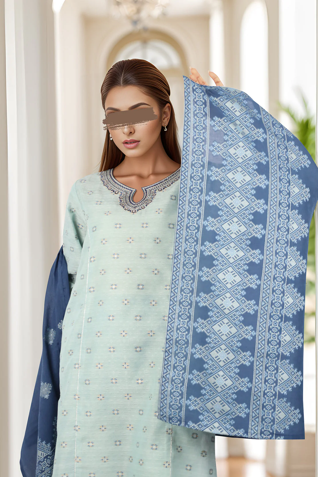 Jacquard Viscose Dupatta - Image 3