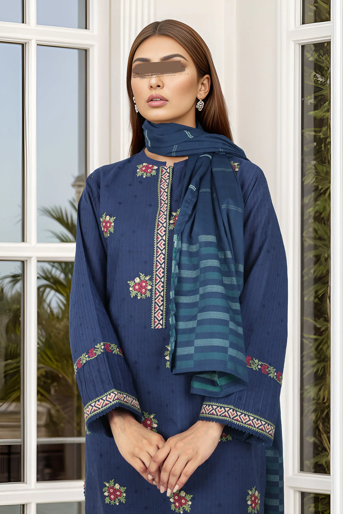 Jacquard Viscose Dupatta - Image 3