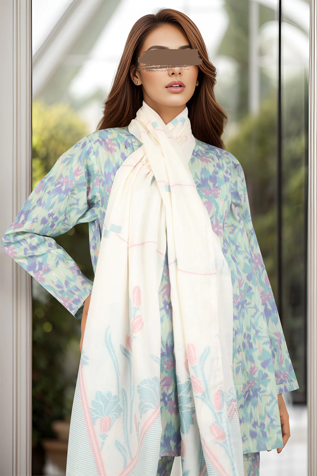 Jacquard Viscose Dupatta - Image 3