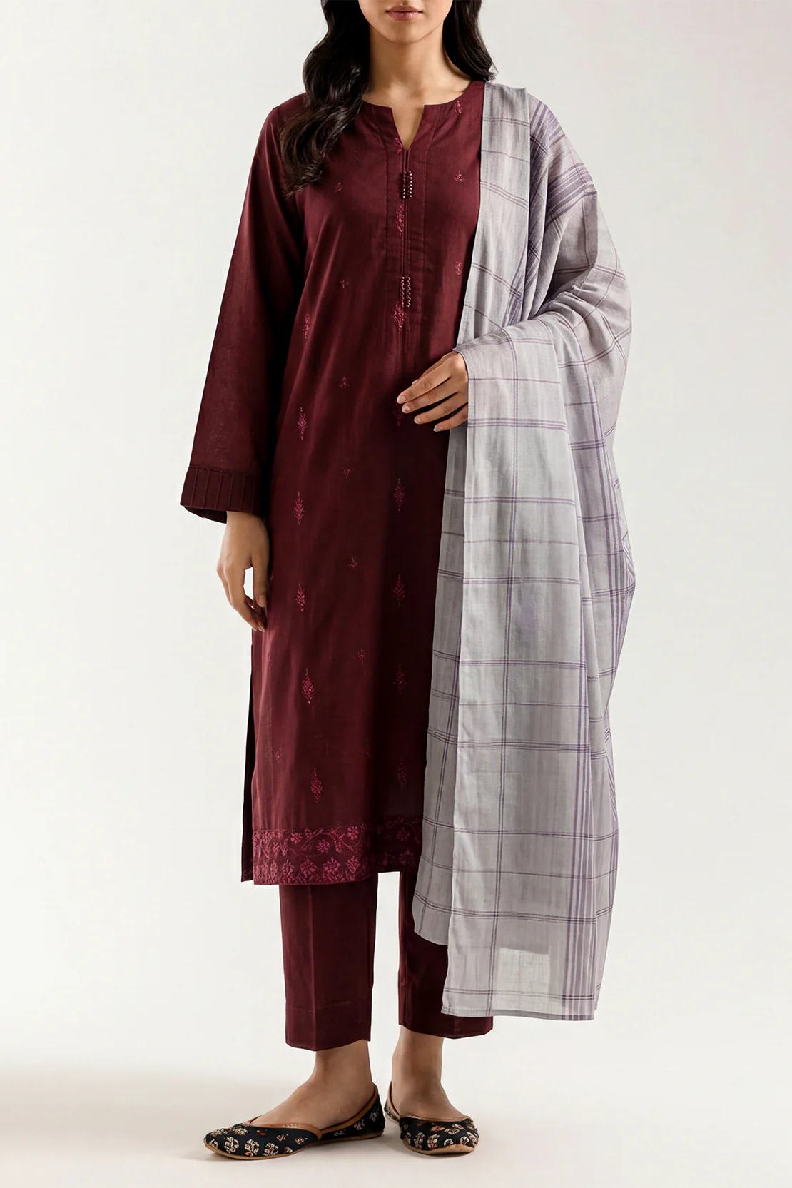 Jacquard Viscose Dupatta - Image 3