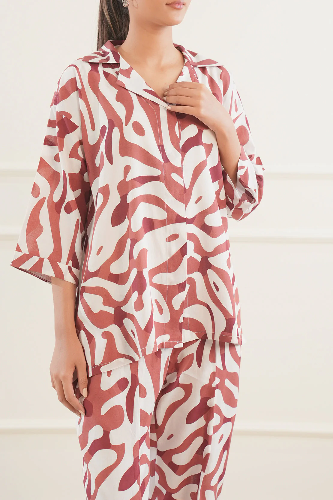 Jacquard Viscose Stitched 2 Piece (Shirt/Trouser)