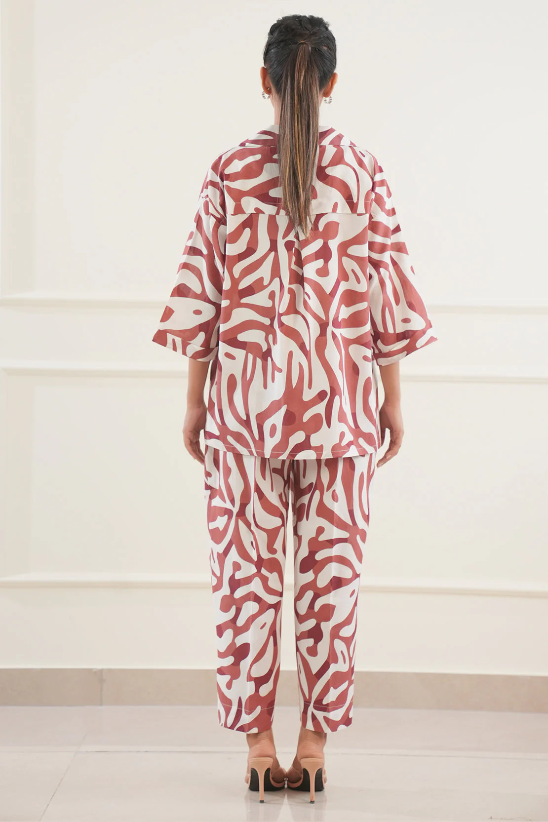 Jacquard Viscose Stitched 2 Piece (Shirt/Trouser) - Image 3