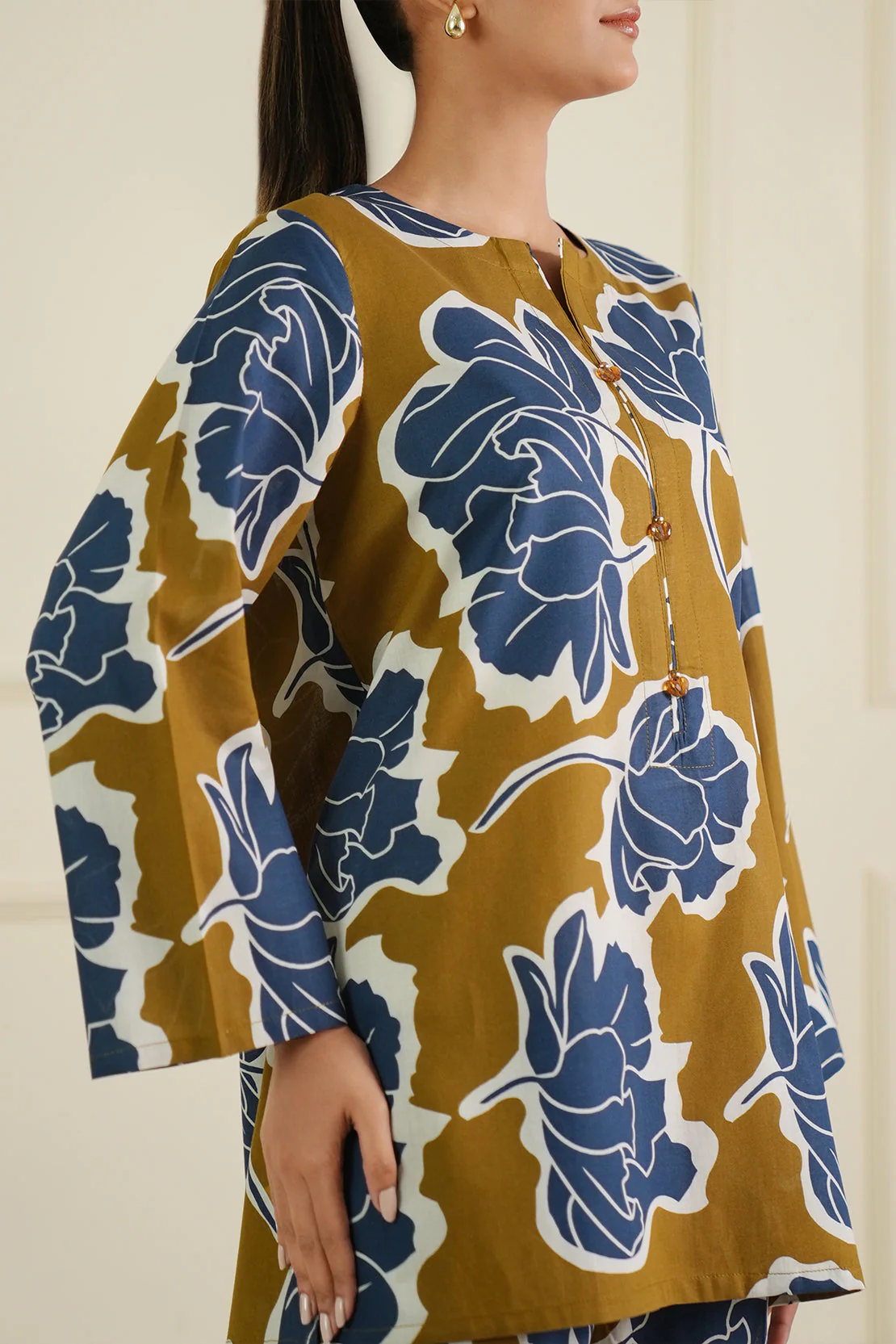 Jacquard Viscose Stitched 2 Piece (Shirt/Trouser) - Image 5
