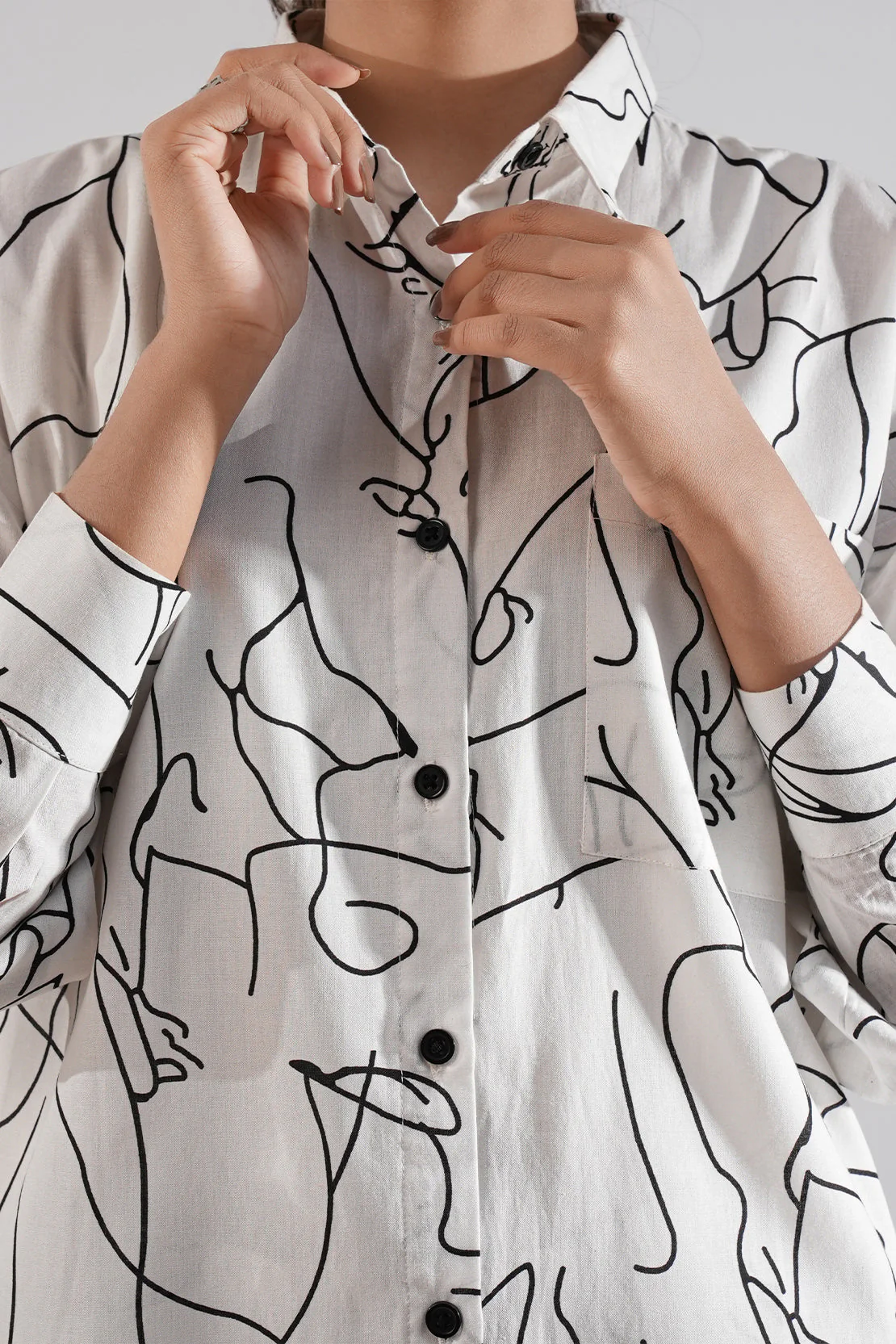 Jacquard Viscose Stitched 2 Piece (Shirt/Trouser) - Image 8