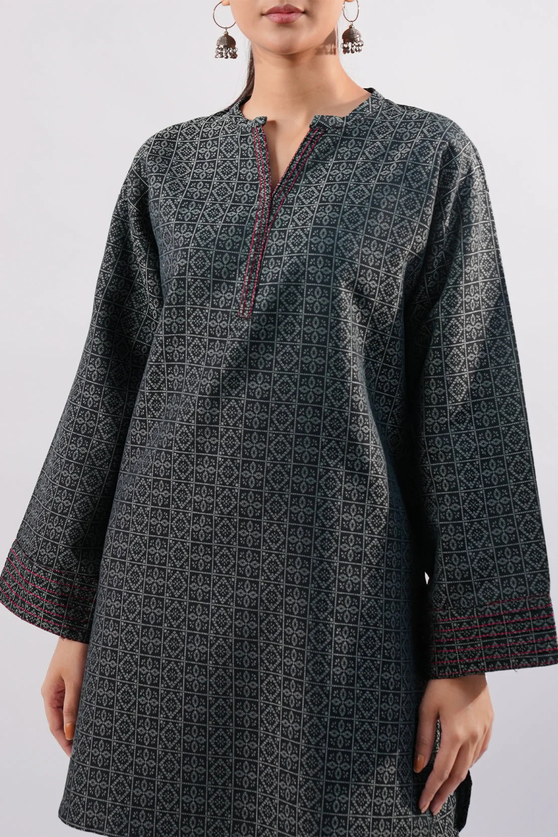 Jacquard Viscose Stitched 2 Piece (Shirt/Trouser)