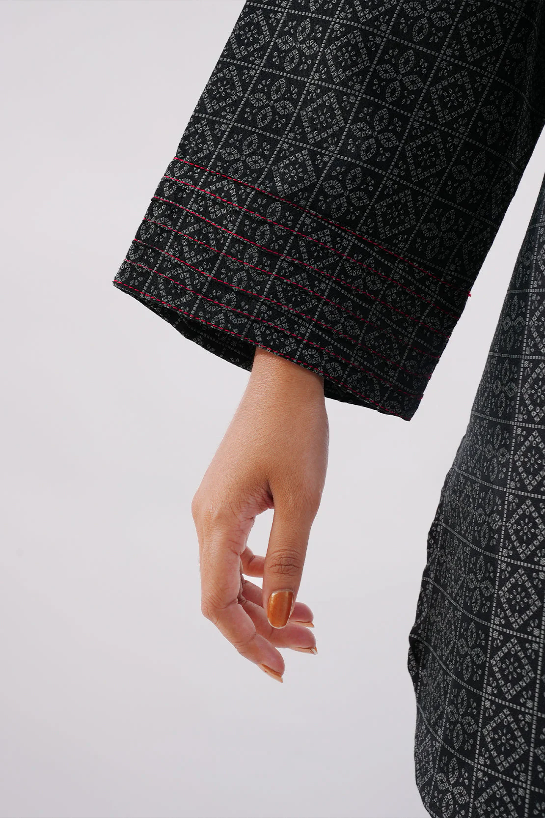 Jacquard Viscose Stitched 2 Piece (Shirt/Trouser) - Image 7