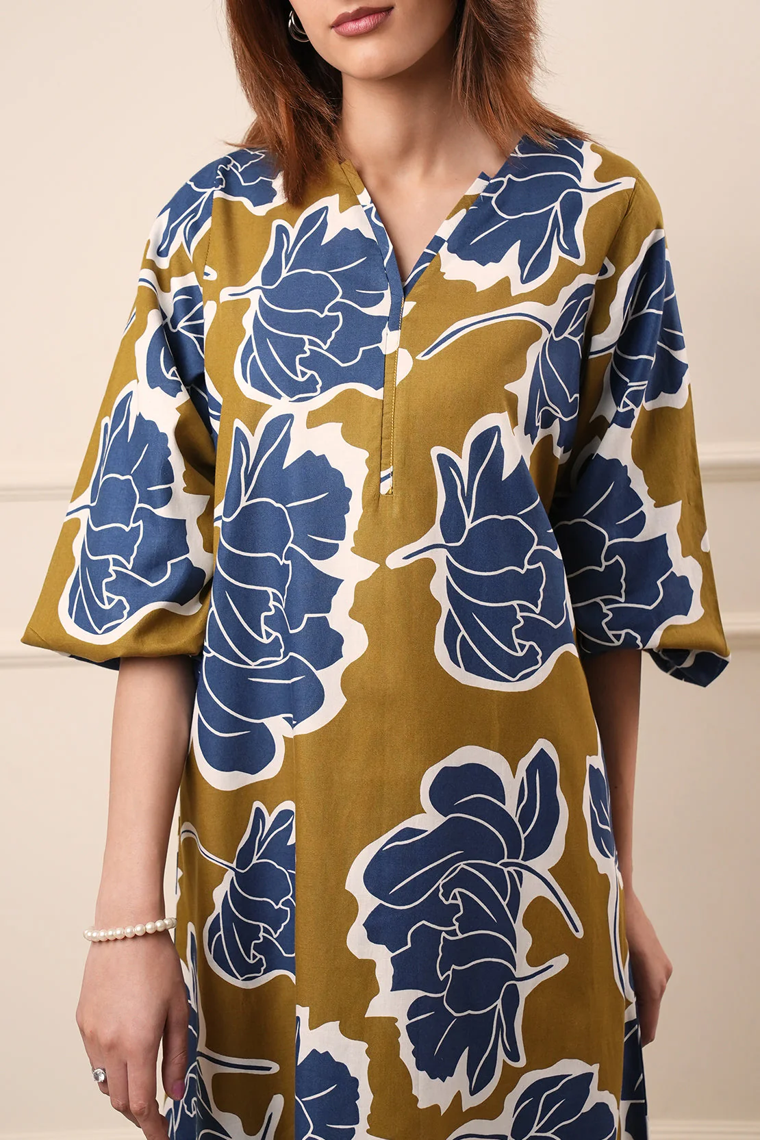 Jacquard Viscose Stitched Shirt