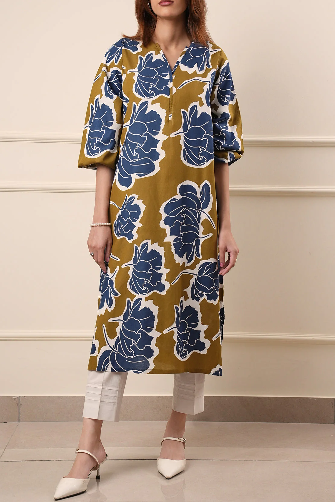 Jacquard Viscose Stitched Shirt - Image 2